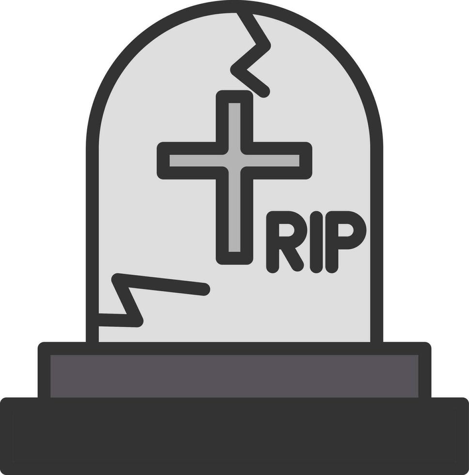 Cemetery Vector Icon Design