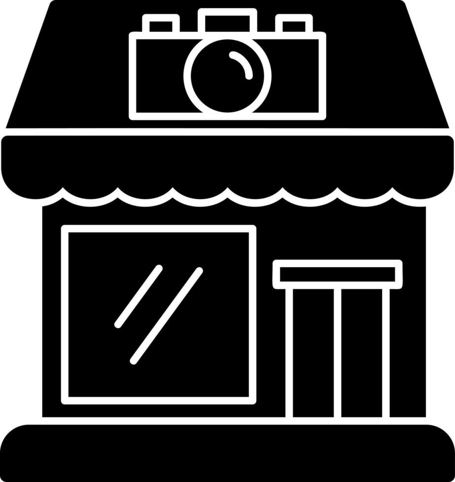 diseño de icono de vector de tienda de cámara