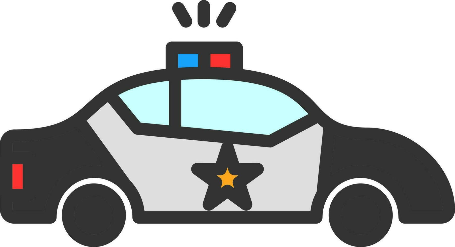 Police car Vector Icon Design