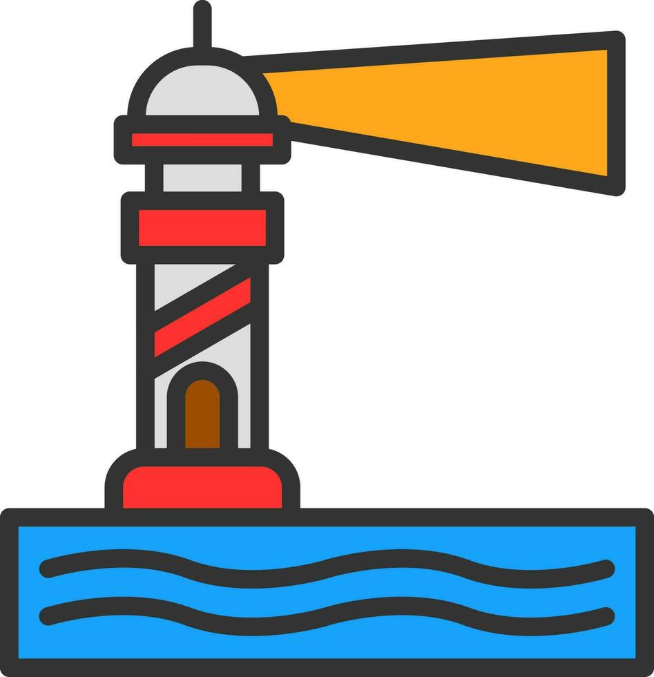 Lighthouse Vector Icon Design