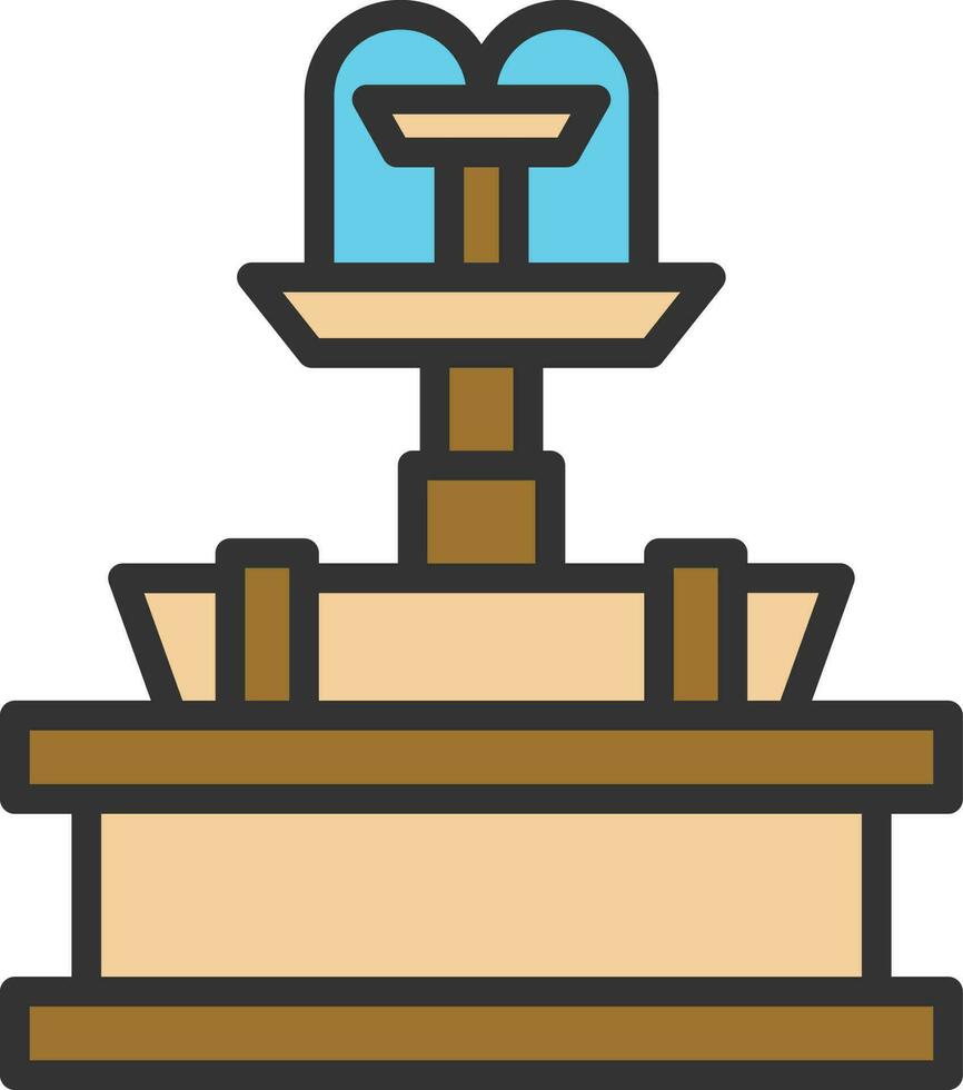 Fountain Vector Icon Design