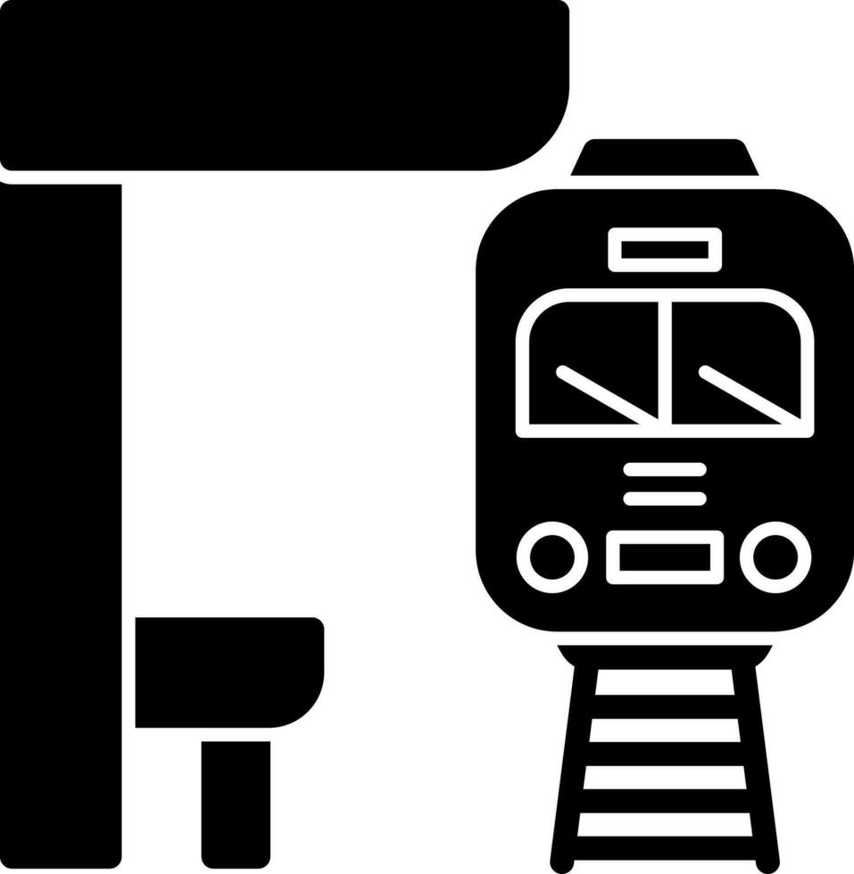 diseño de icono de vector de metro