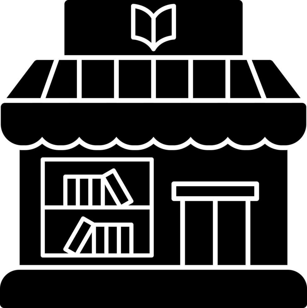 diseño de icono de vector de tienda de libros