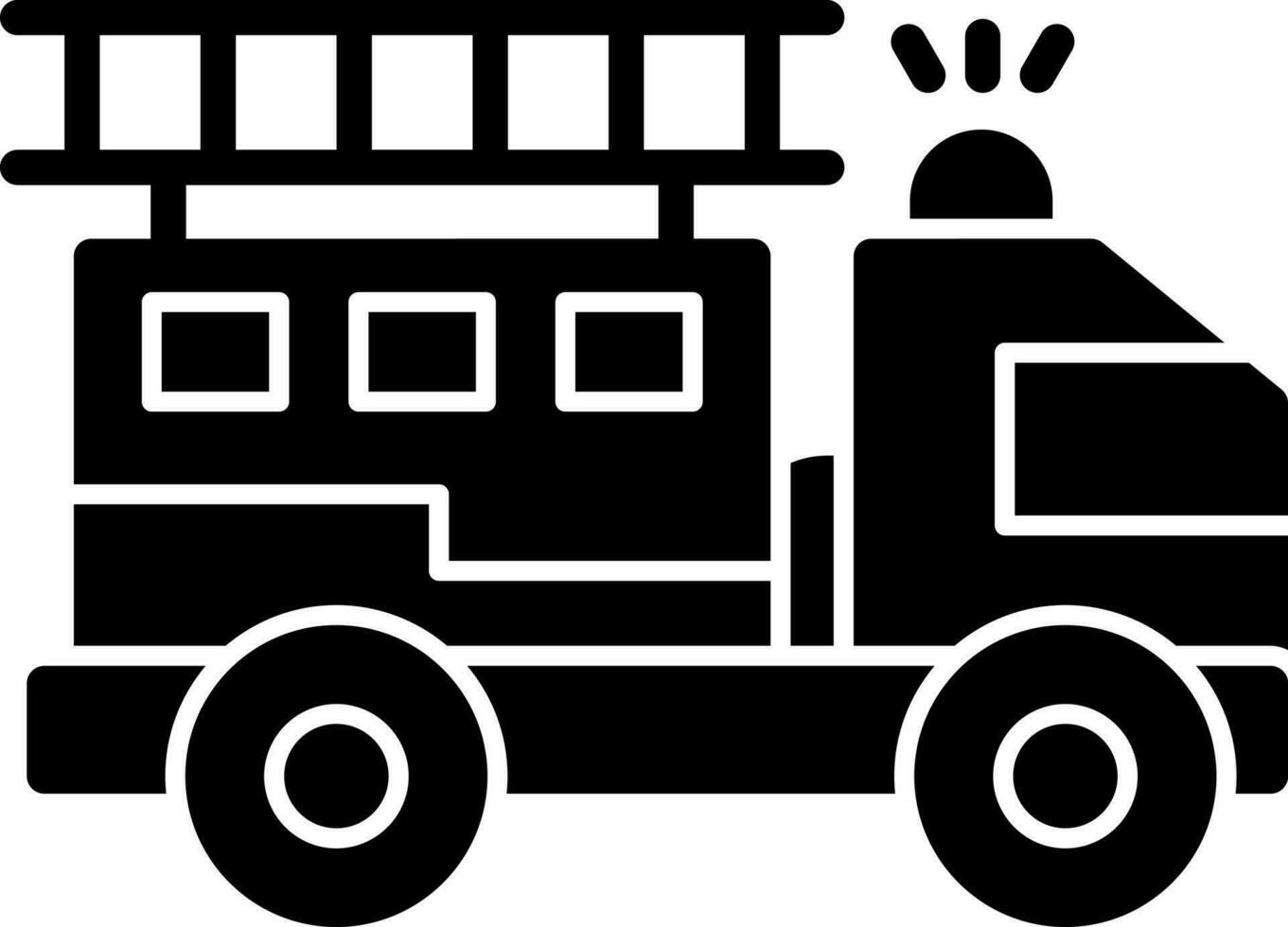 Firetruck Vector Icon Design