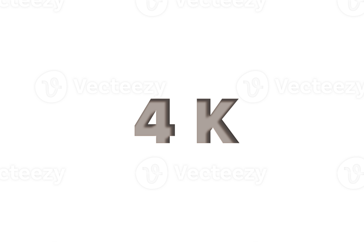 4 k subscribers celebration greeting Number with wooden engraved design png