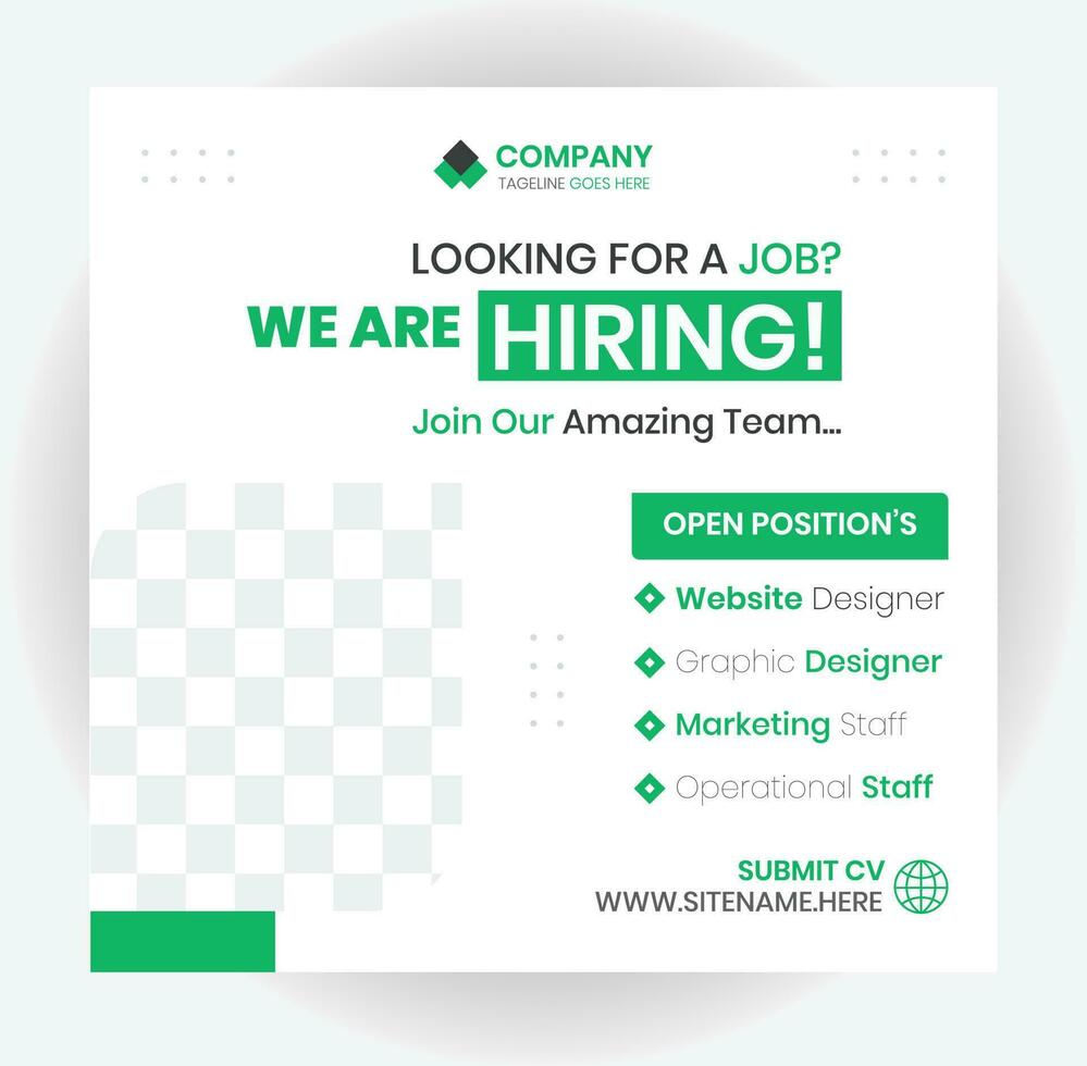 We are hiring vector