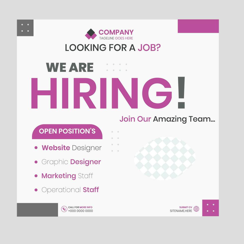 we Are Hiring Poster vector