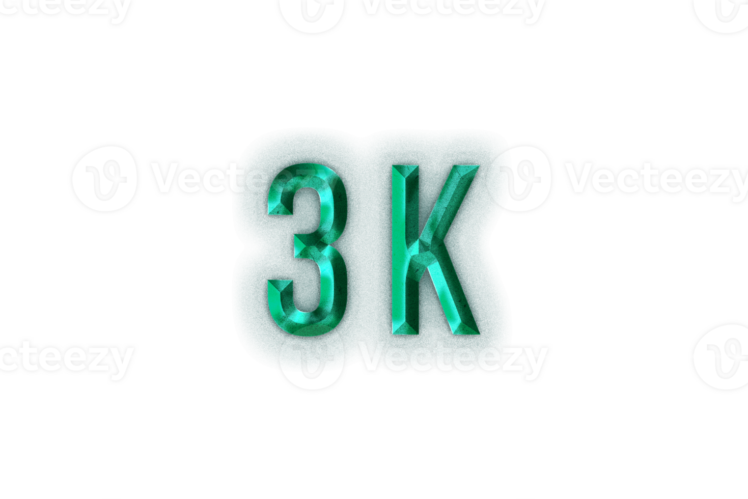 3 k subscribers celebration greeting Number with rustic steel design png