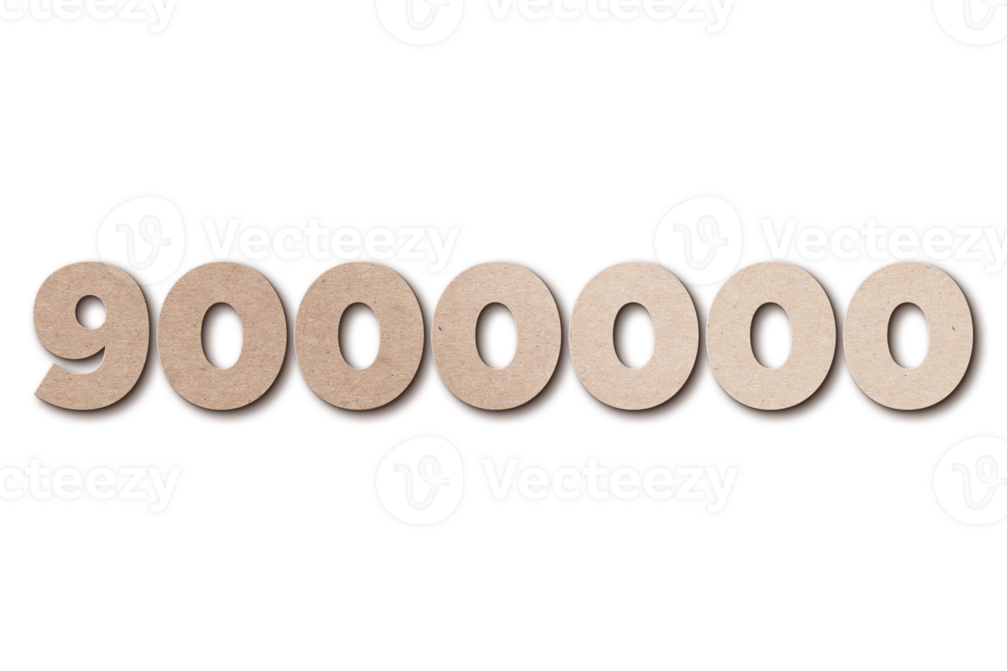 9000000 subscribers celebration greeting Number with card board design png