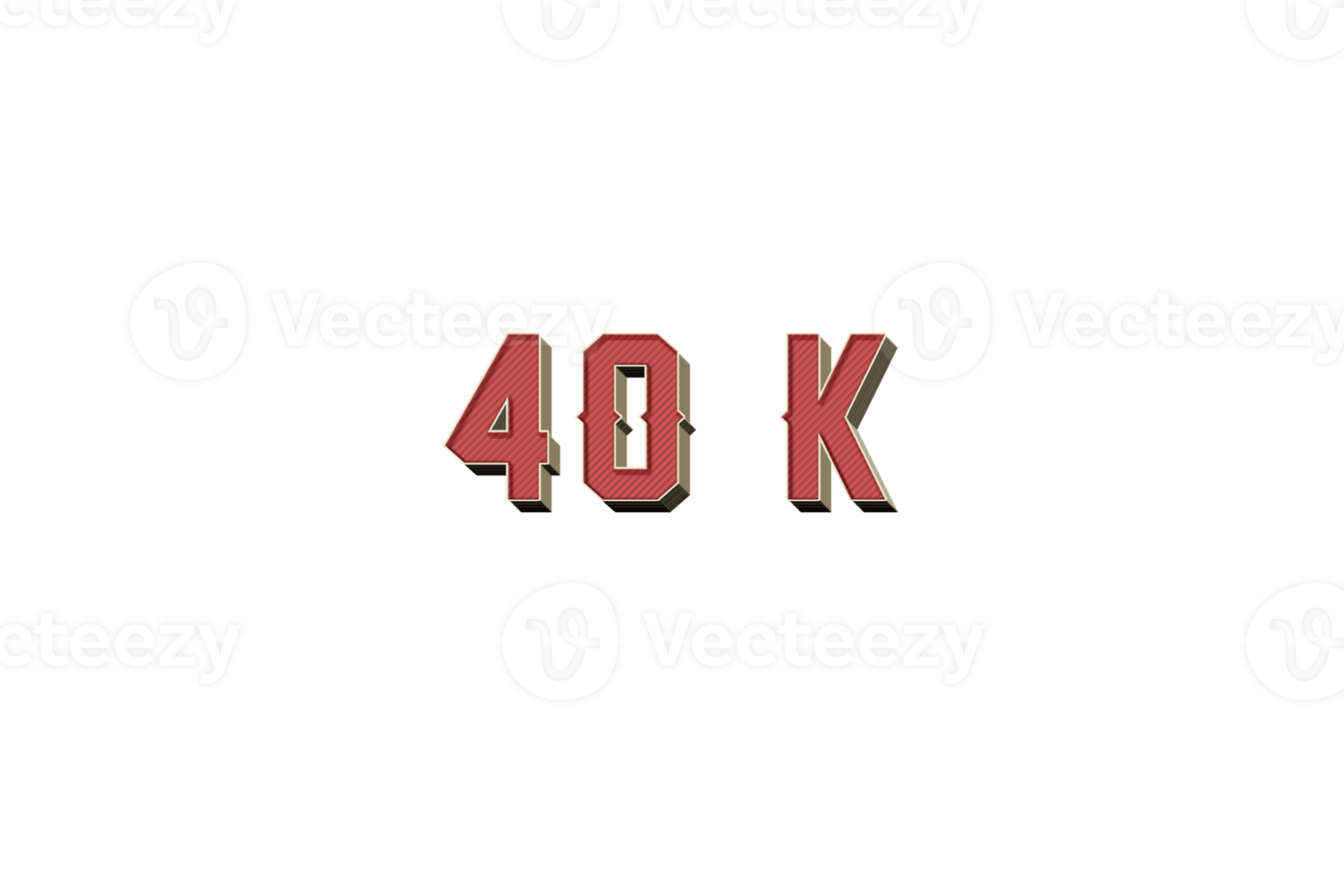 40 K Subscribers Celebration Greeting Number With Retro Design 23502077 PNG 40-k-subscribers-celebration-greeting-number-with-retro-design-23502077-png