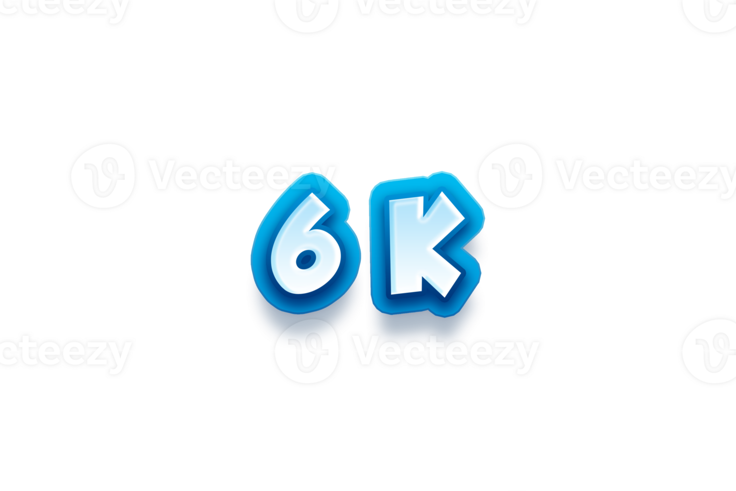 6 k subscribers celebration greeting Number with red embossed design png