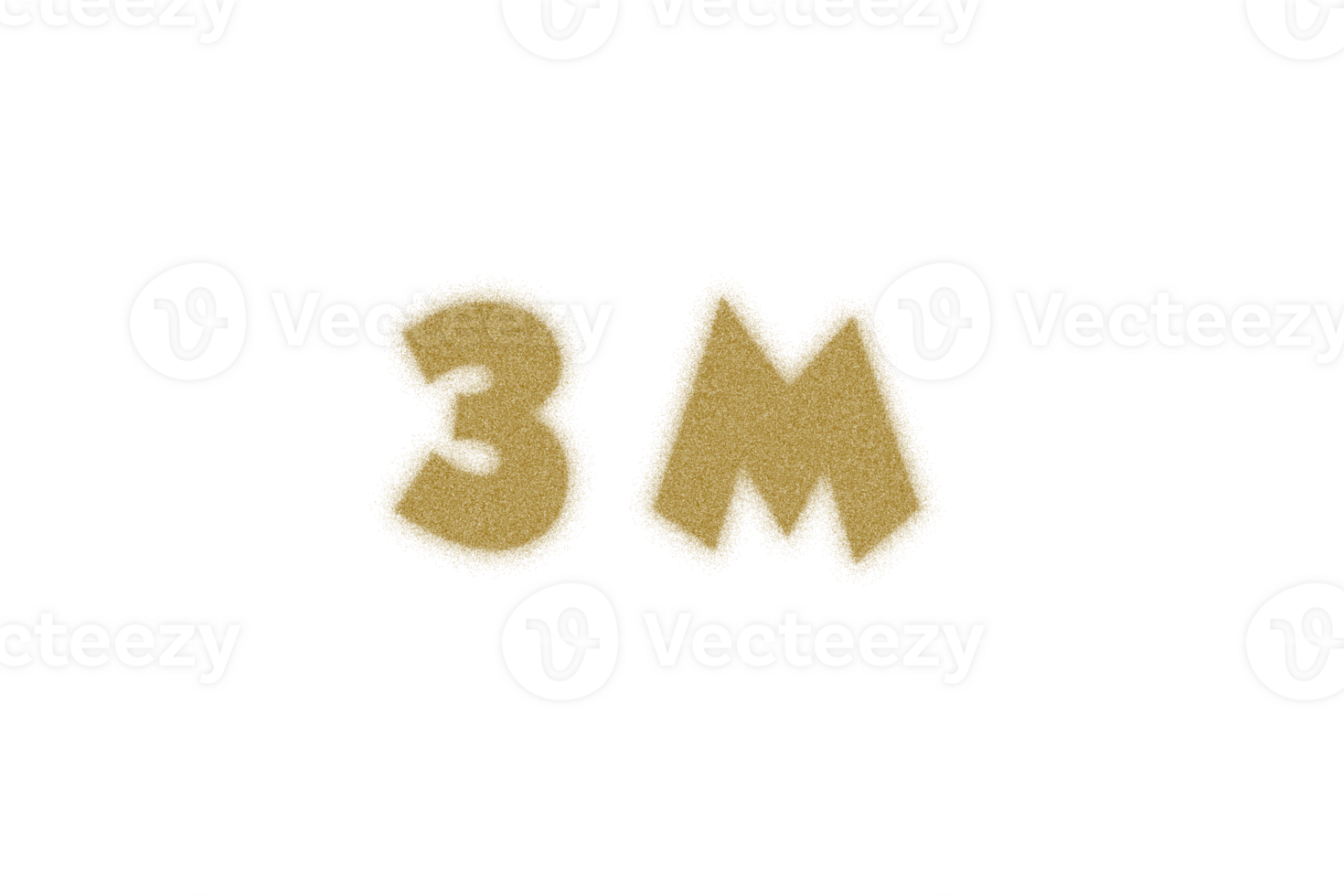 3 million subscribers celebration greeting Number with dust style design png