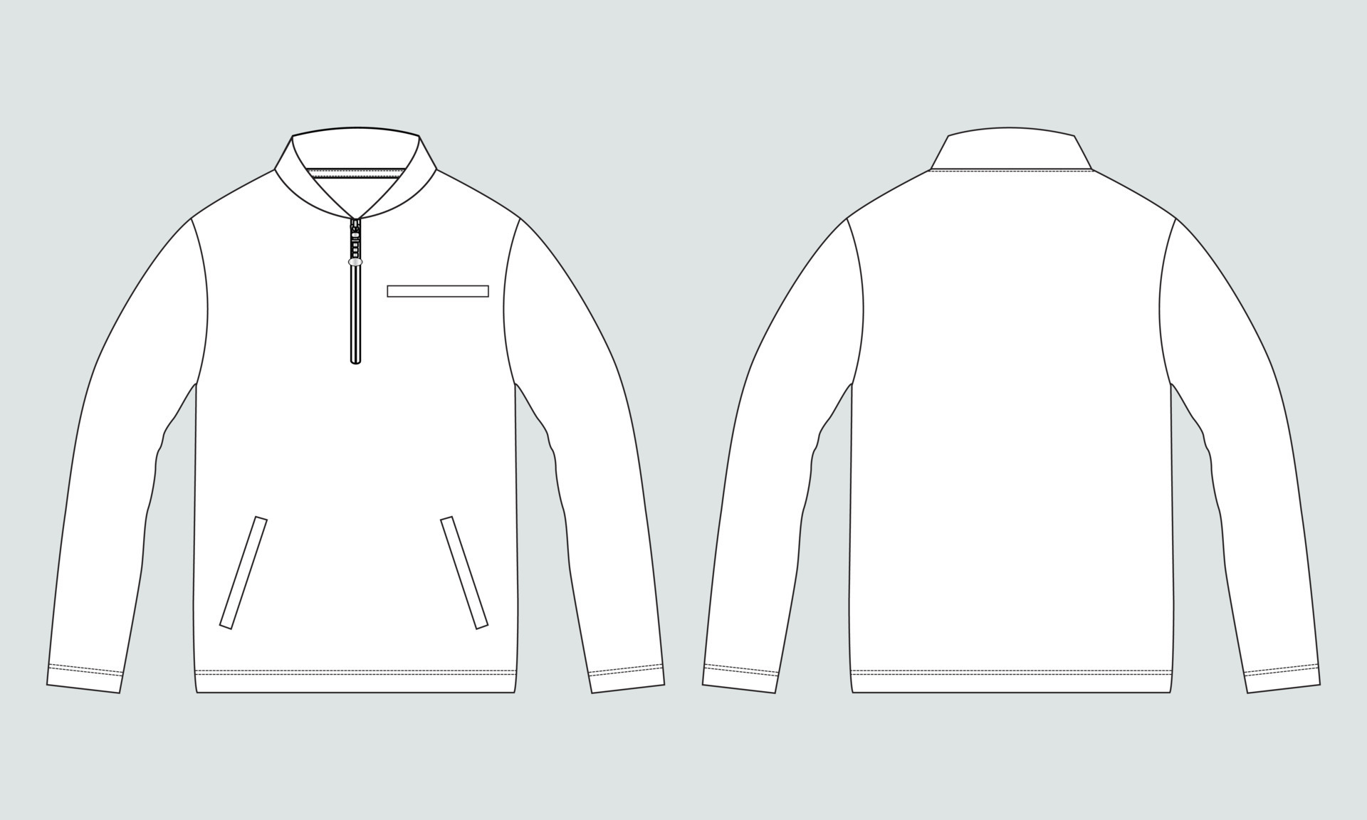 Long sleeve zipper with pocket tracksuits jacket sweatshirt technical ...