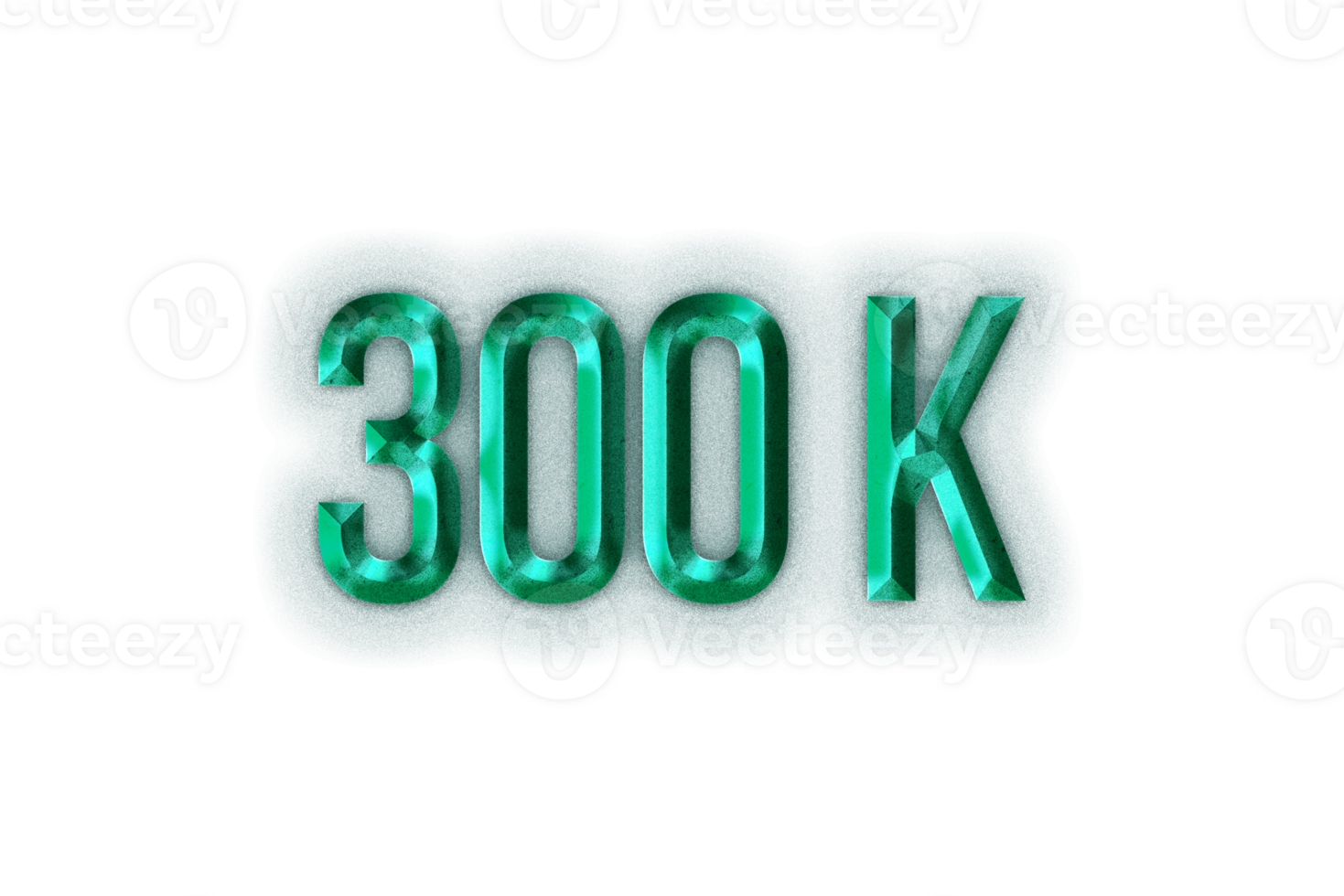 300 k subscribers celebration greeting Number with rustic steel design png