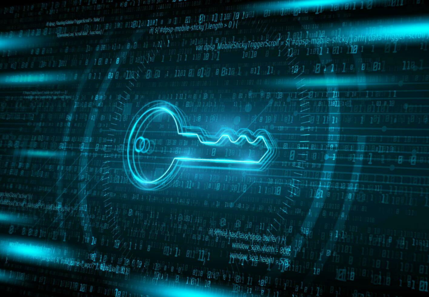 Cyber security, data encryption vector background