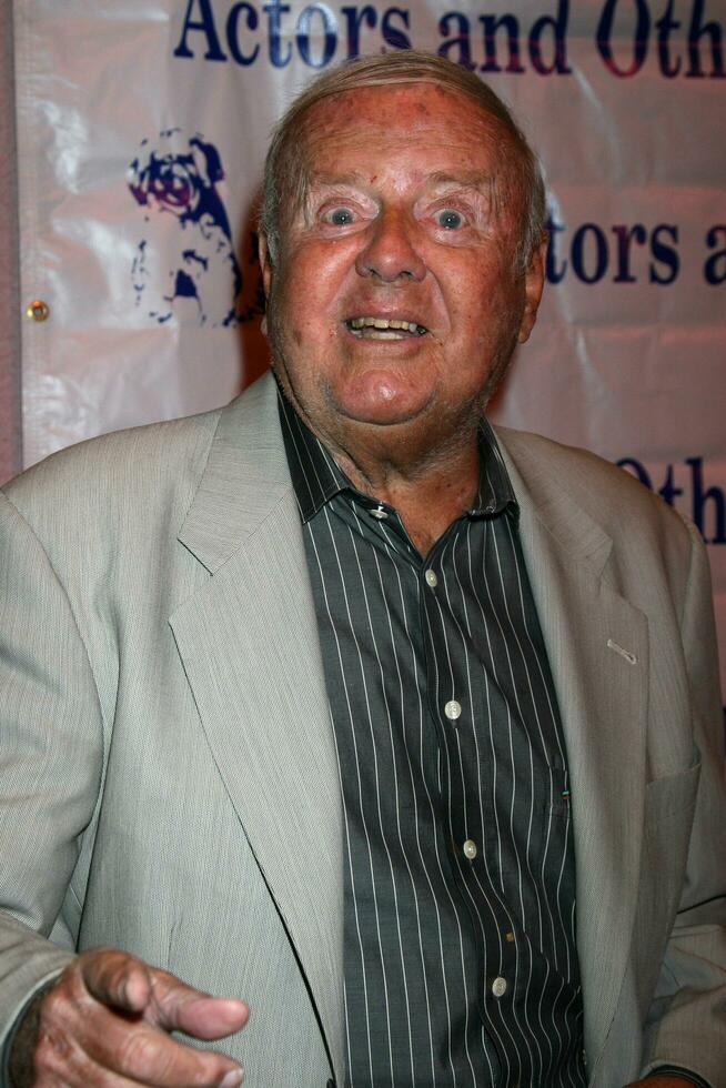 Dick Van Patten arriving at  the Actors  Others for Animals Roast of Carol Channing at the Universal Hilton Hotel in Los Angeles CA on November 15 20082008 photo