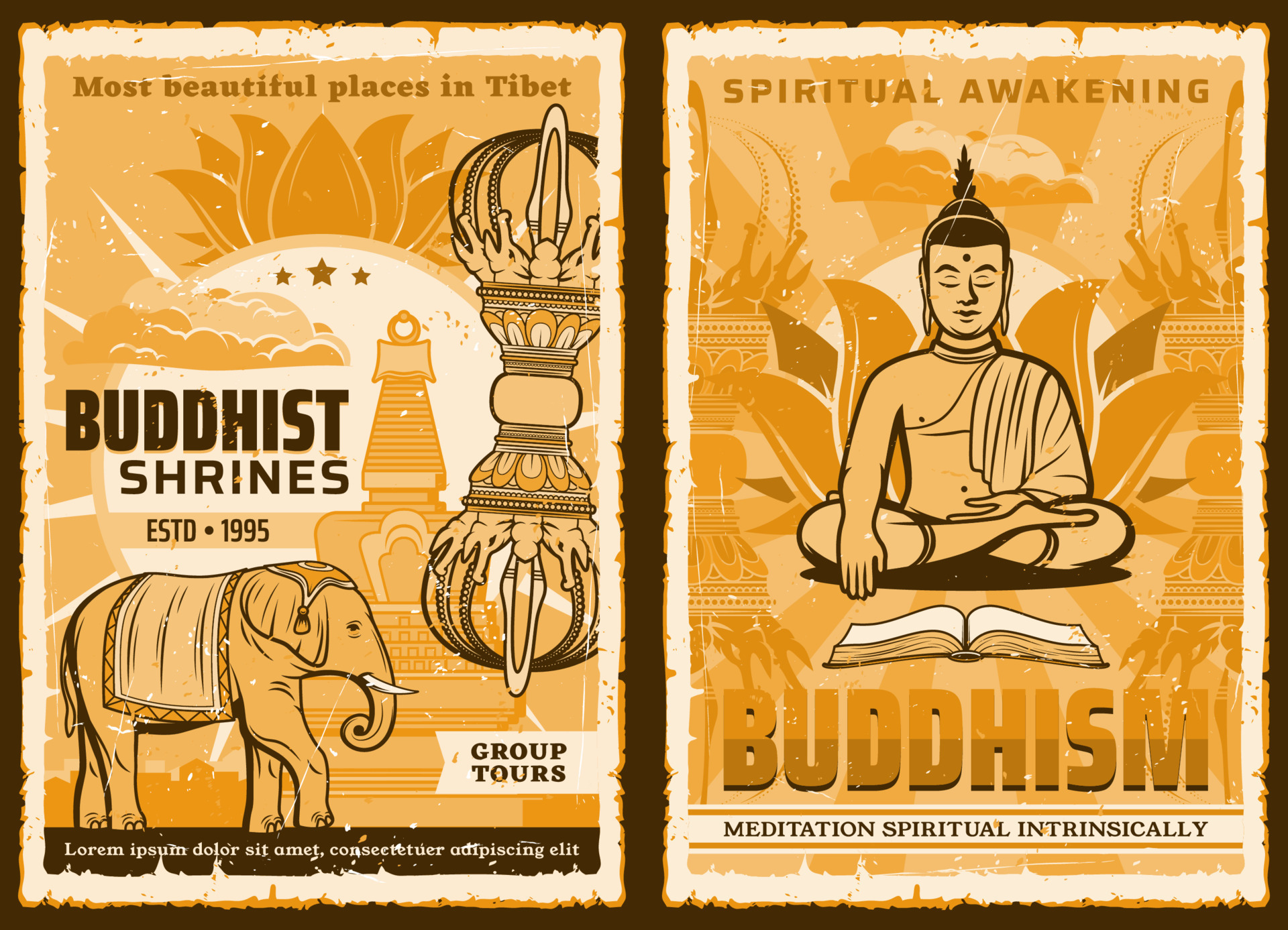 Buddhism religion, Buddha yoga zen meditation 23503024 Vector Art at ...