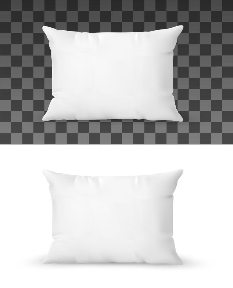 Feather pillow, realistic vector object, cushion 23503061 Vector Art at