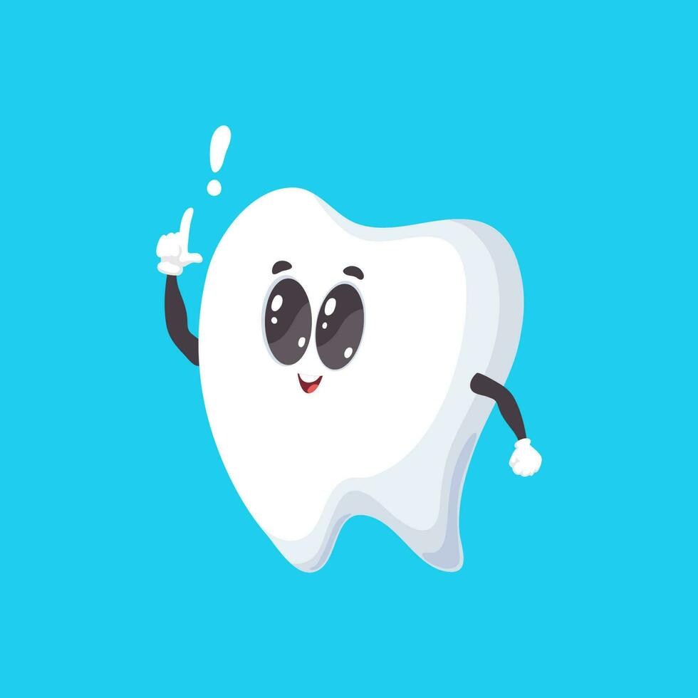 Healthy tooth emoticon isolated dental clinic sign vector