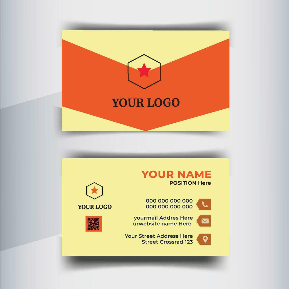 Business card Design 23504653 Vector Art at Vecteezy