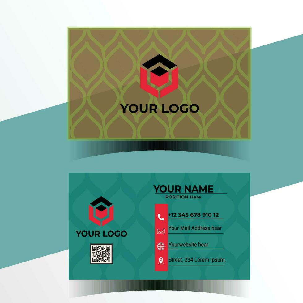 Model Business Card vector