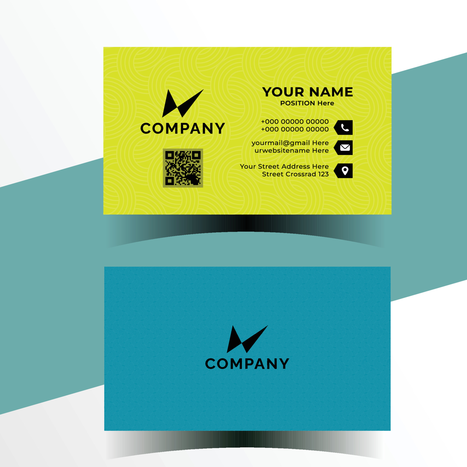 Sample Business Card 23504669 Vector Art at Vecteezy