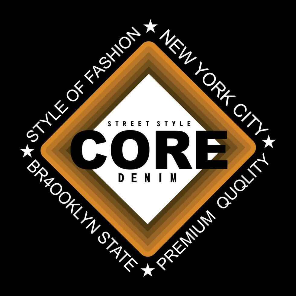 core denim stylish vector design