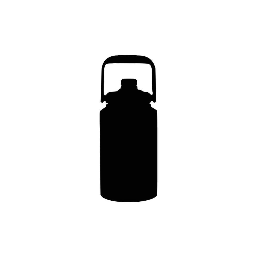 Water bottles silhouette. Plastic bottle. vector