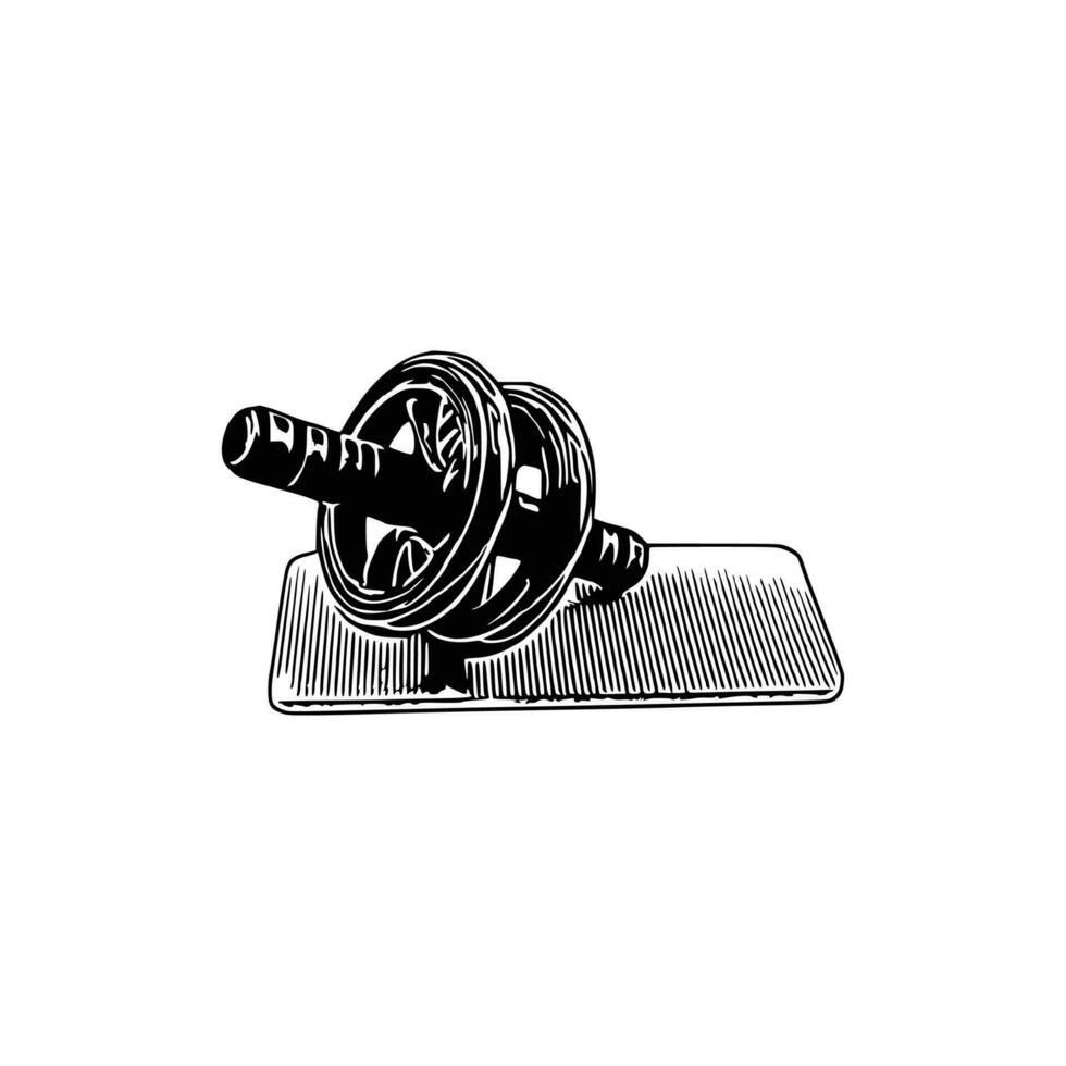 Ab Roller Wheel vector Illustration.