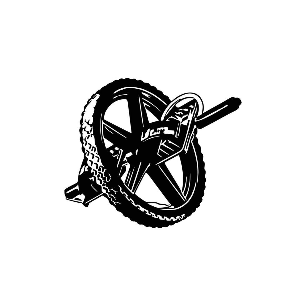 Ab Roller Wheel vector Illustration.