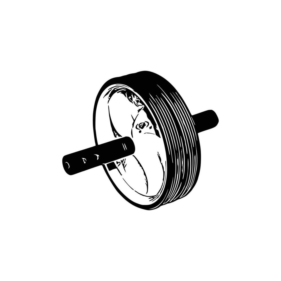 Ab Roller Wheel vector Illustration.