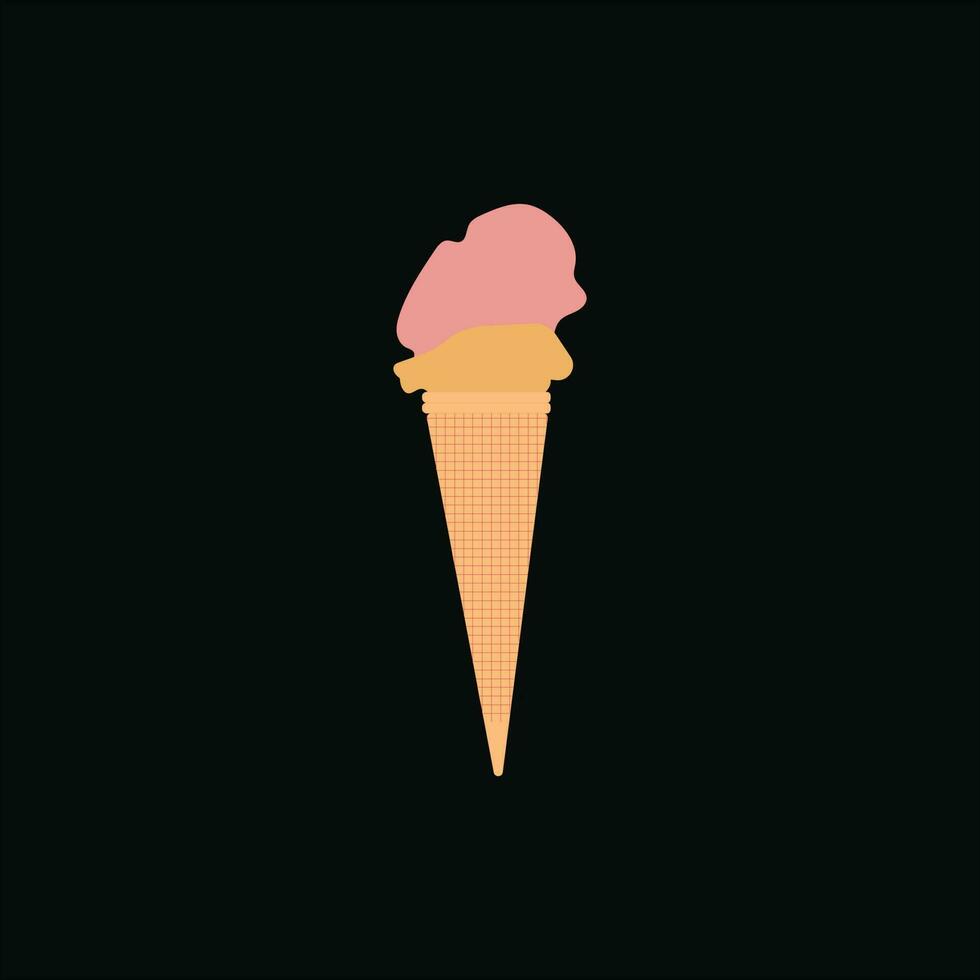 Ice cream Vector Illustration.