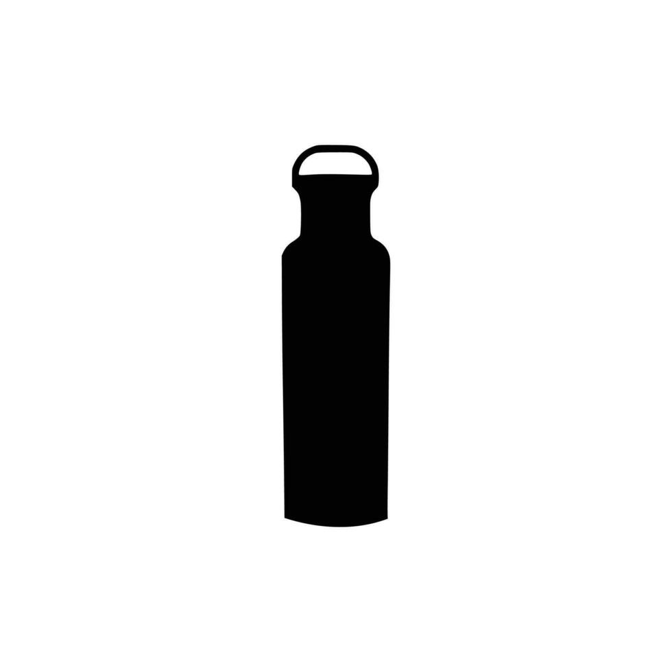 Water bottles silhouette. Plastic bottle. vector