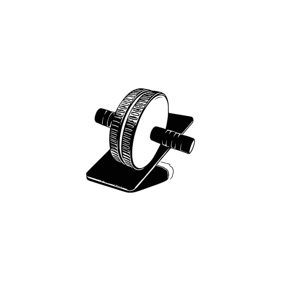 Ab Roller Wheel vector Illustration.