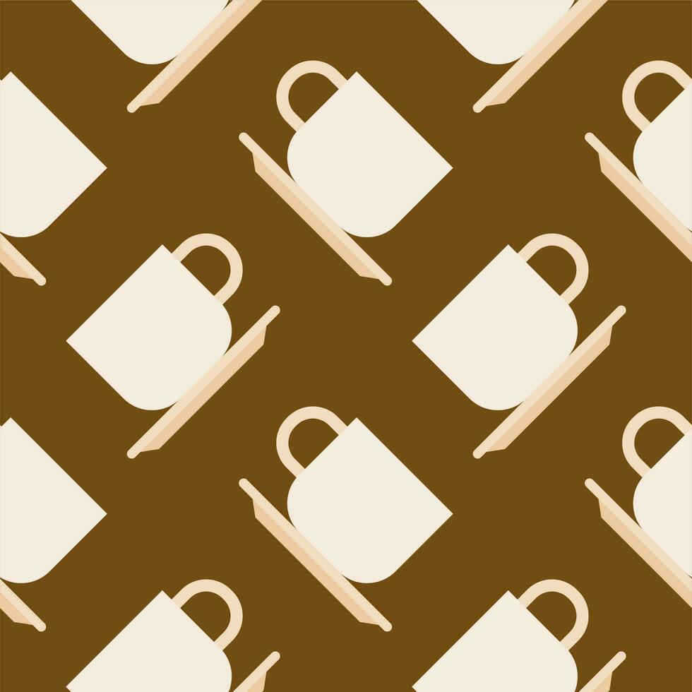 a cup of coffee seamless pattern vector illustration