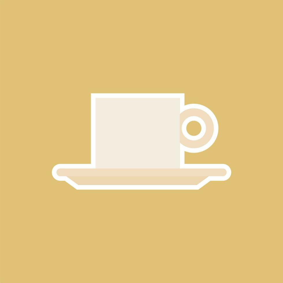 a cup of coffee flat design vector illustration