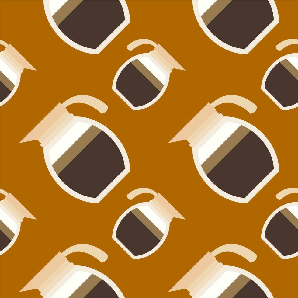 coffee pot seamless pattern vector illustration