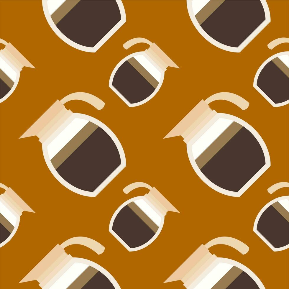 coffee pot seamless pattern vector illustration