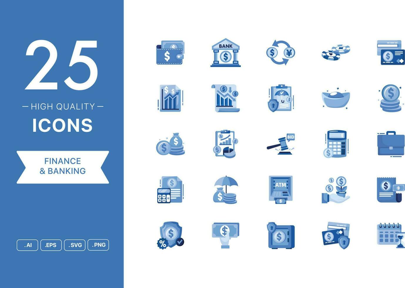 Vector set of Finance icons