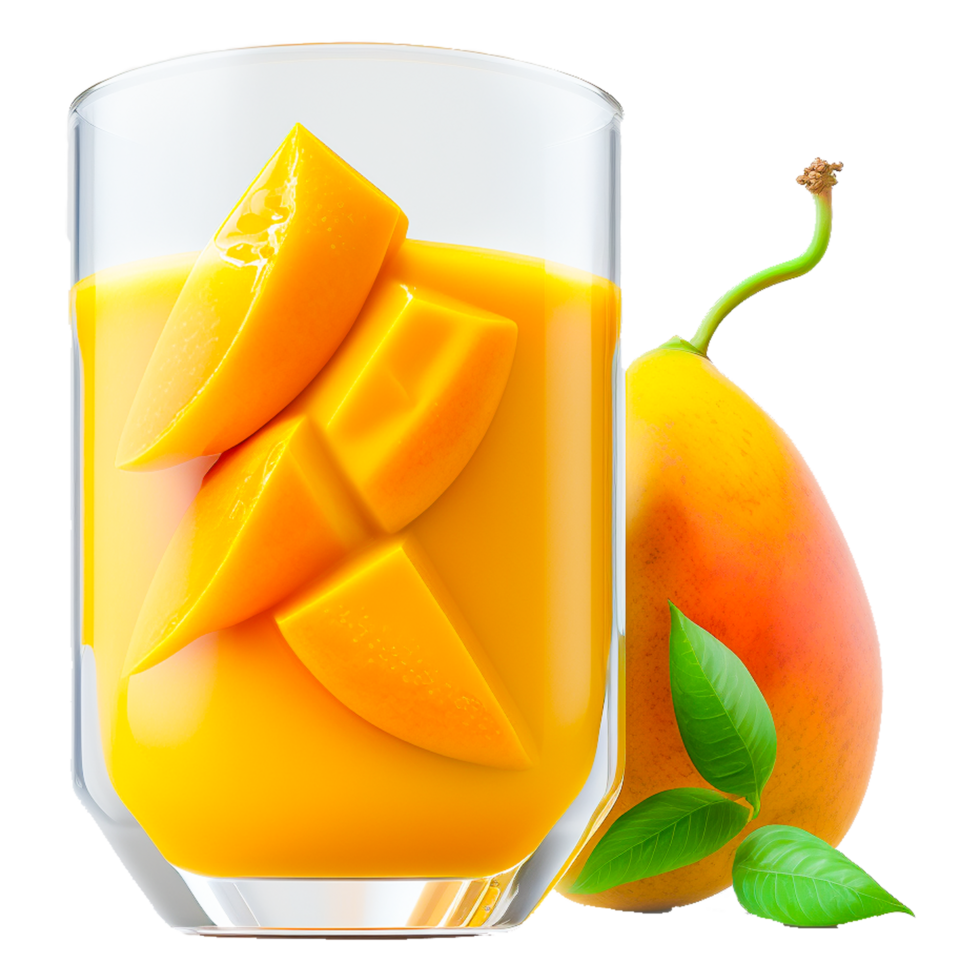 glass of mango juice png