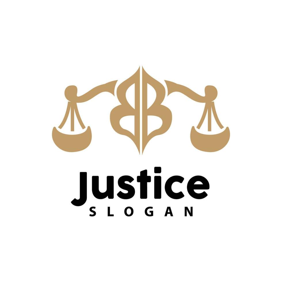 Scales of Law Logo, Scales of Justice Vector, Simple Line Design, Icon Symbol Illustration vector