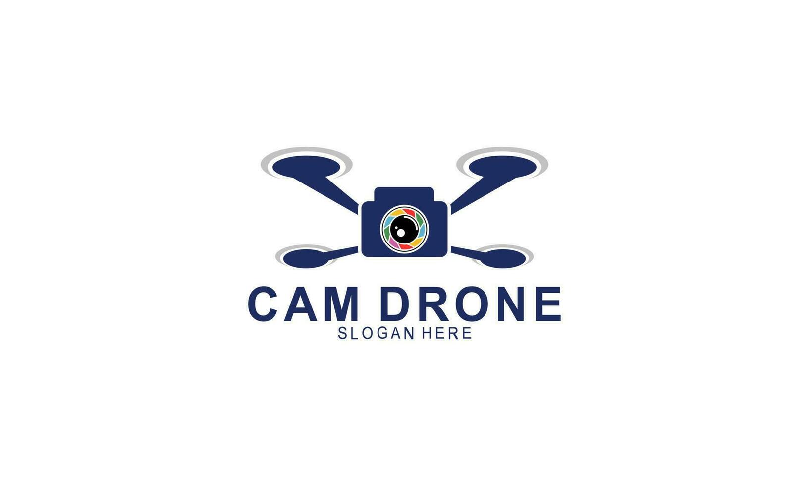 Drone logo template illustration vector