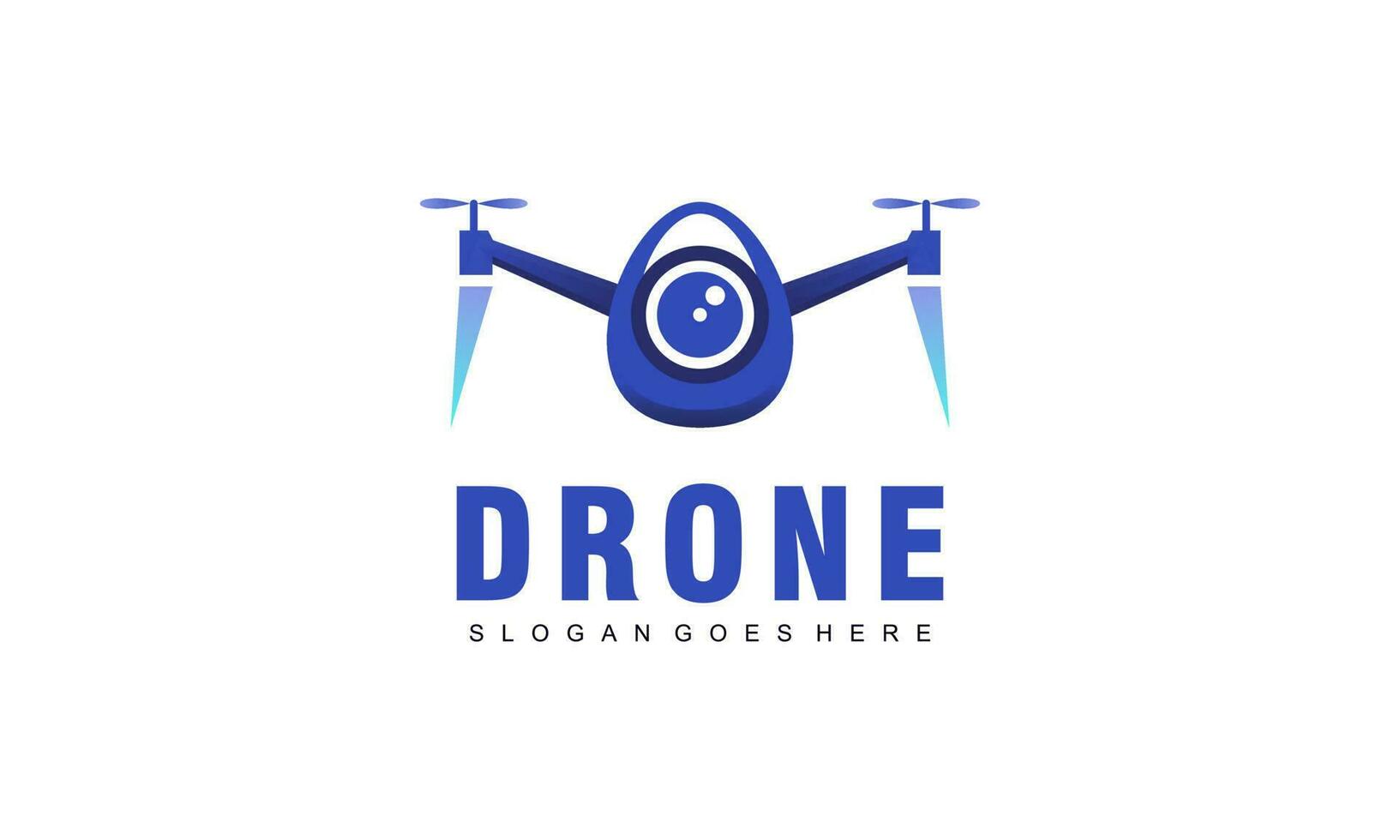 Drone logo template illustration vector