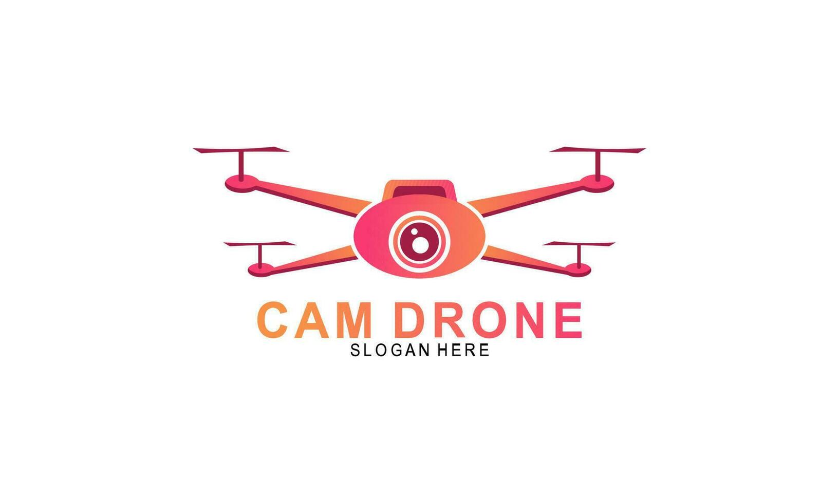 Drone logo template illustration vector