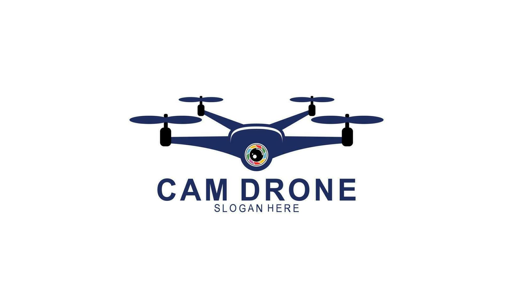 Drone logo template illustration vector