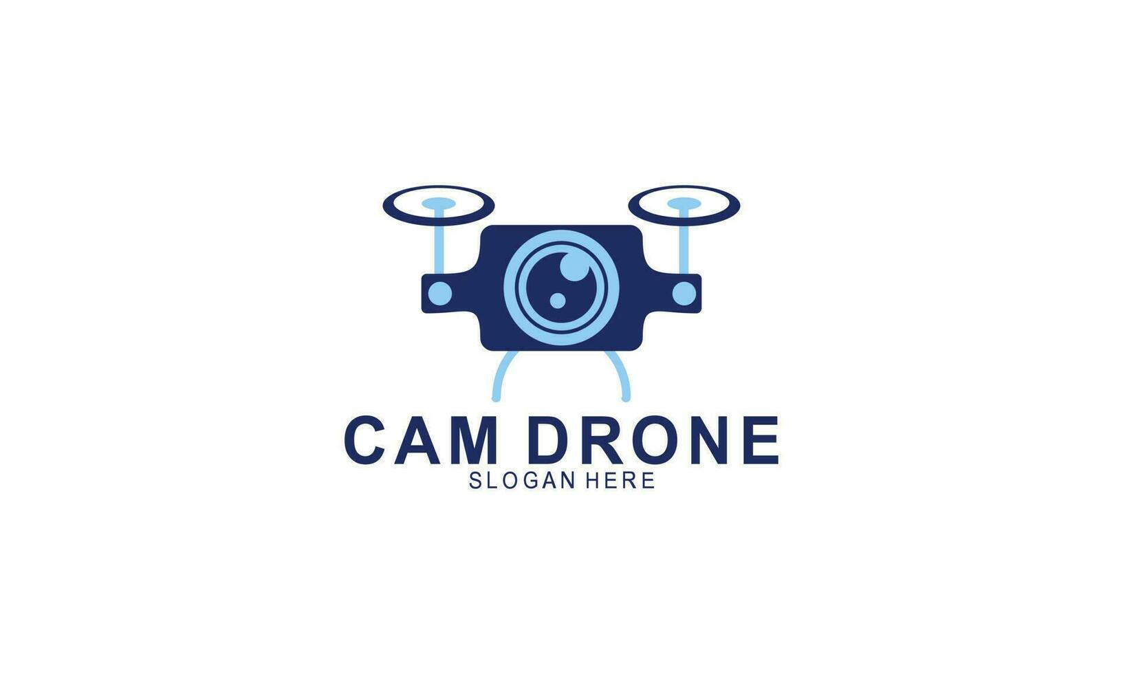 Drone logo template illustration vector