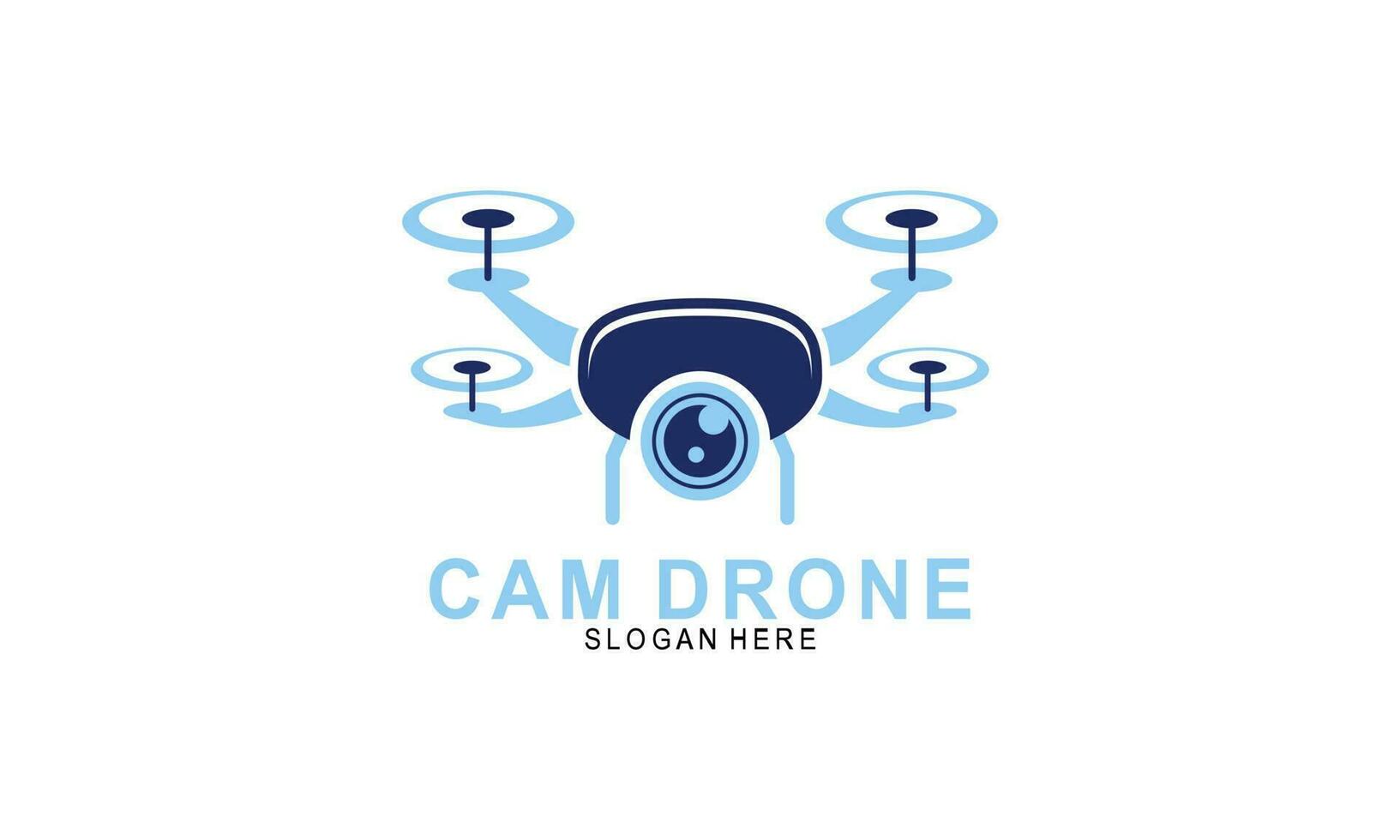 Drone logo template illustration vector