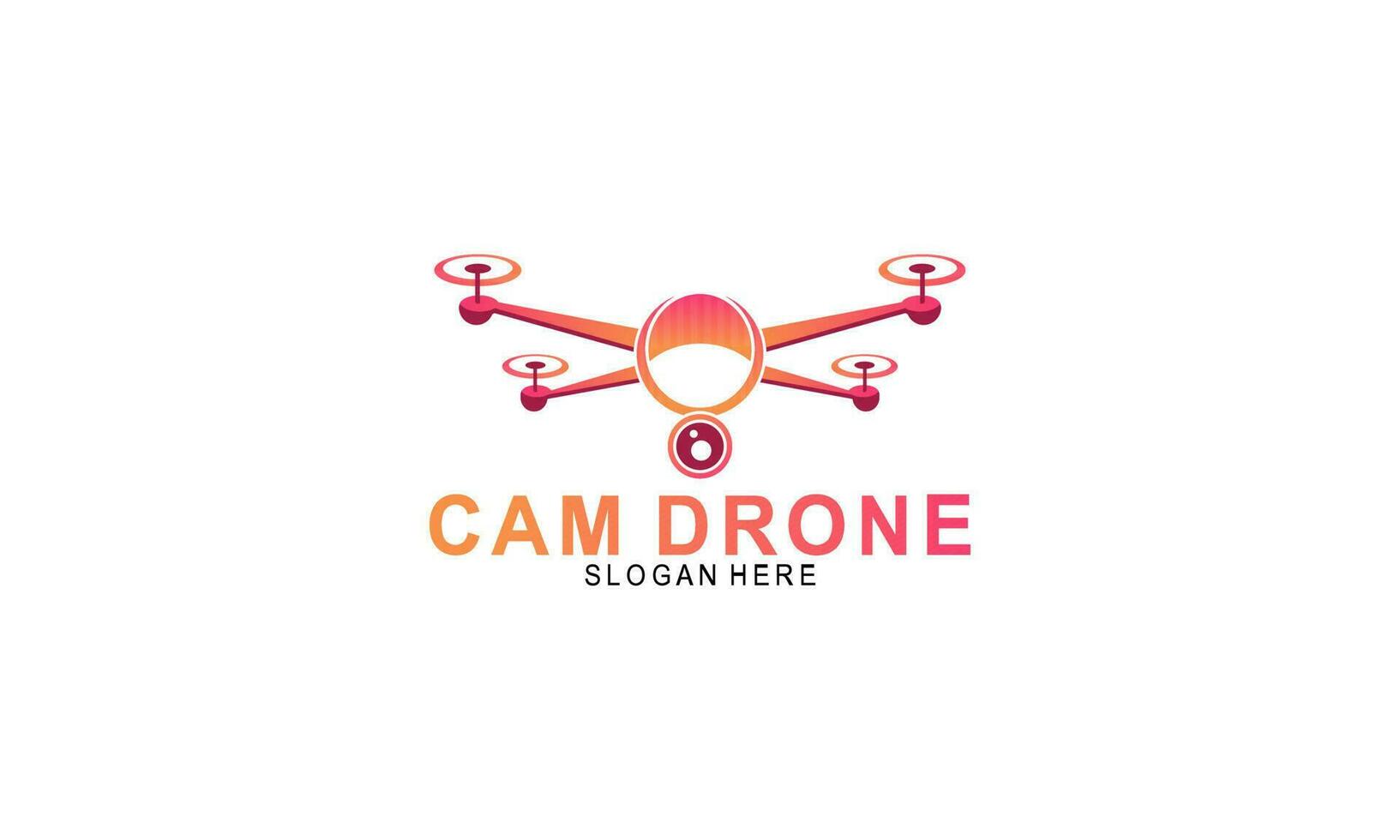 Drone logo template illustration vector