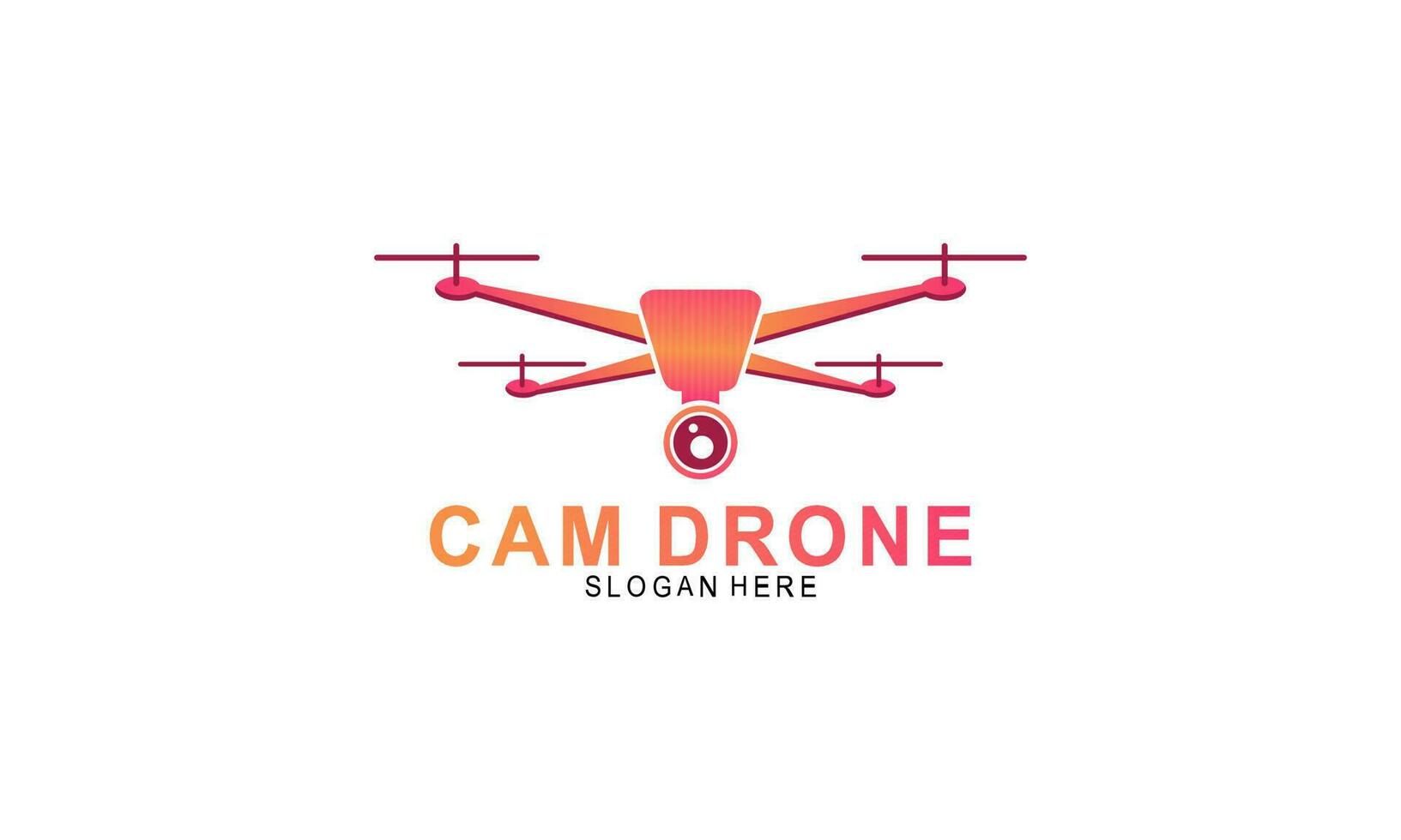 Drone logo template illustration vector