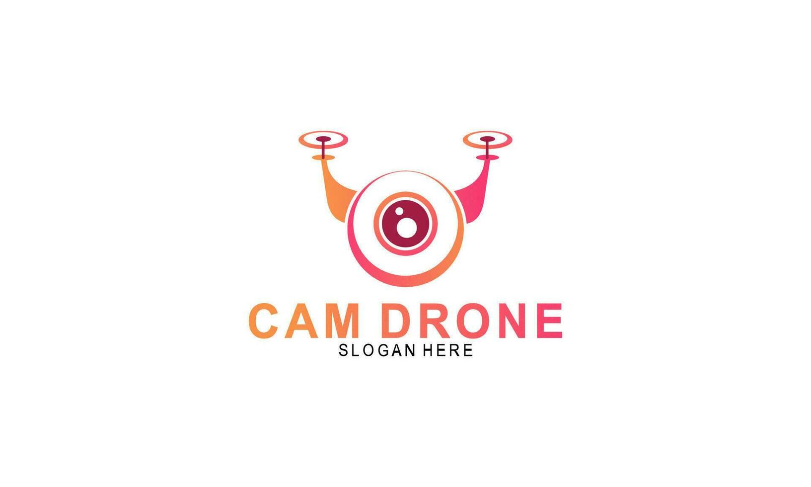 Drone logo template illustration vector